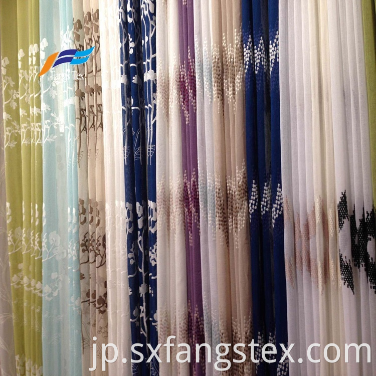 Voile Embroidery 100% Polyester Sound Proof Curtain